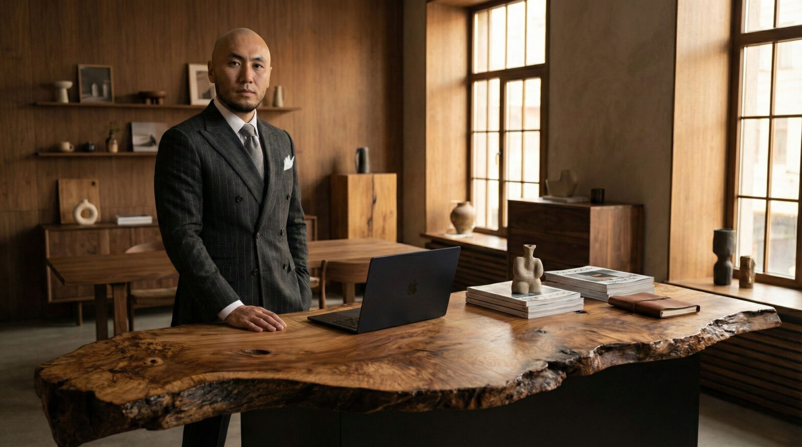 the  villa overlooks dramatic mountainous scenery